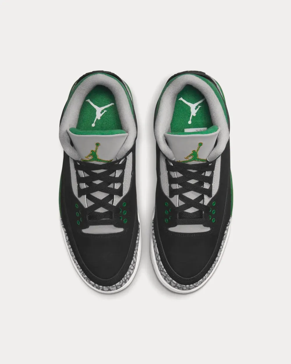 Air Jordan 3 Pine Green High Top Sneakers