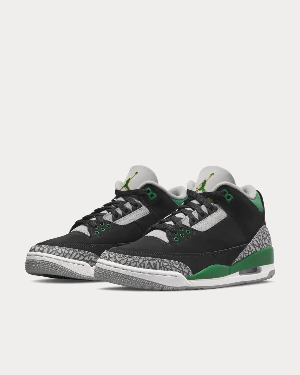 Air Jordan 3 Pine Green High Top Sneakers