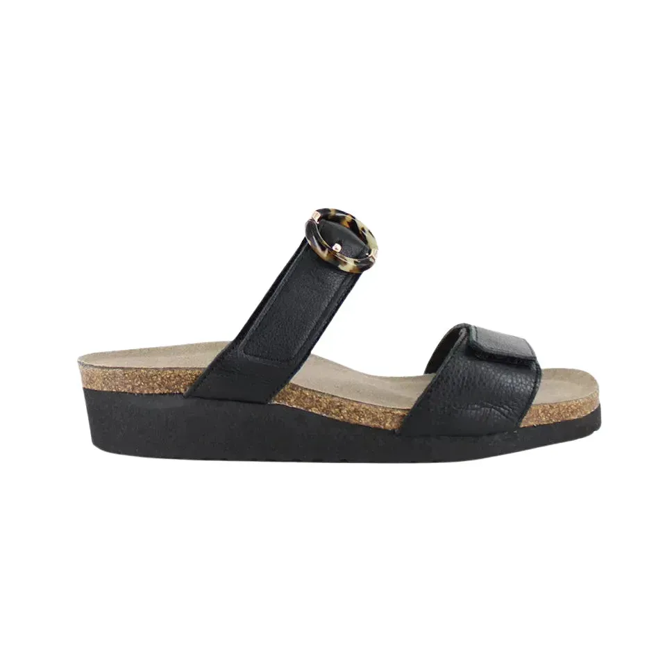 Anabel Sandals - Black Leather