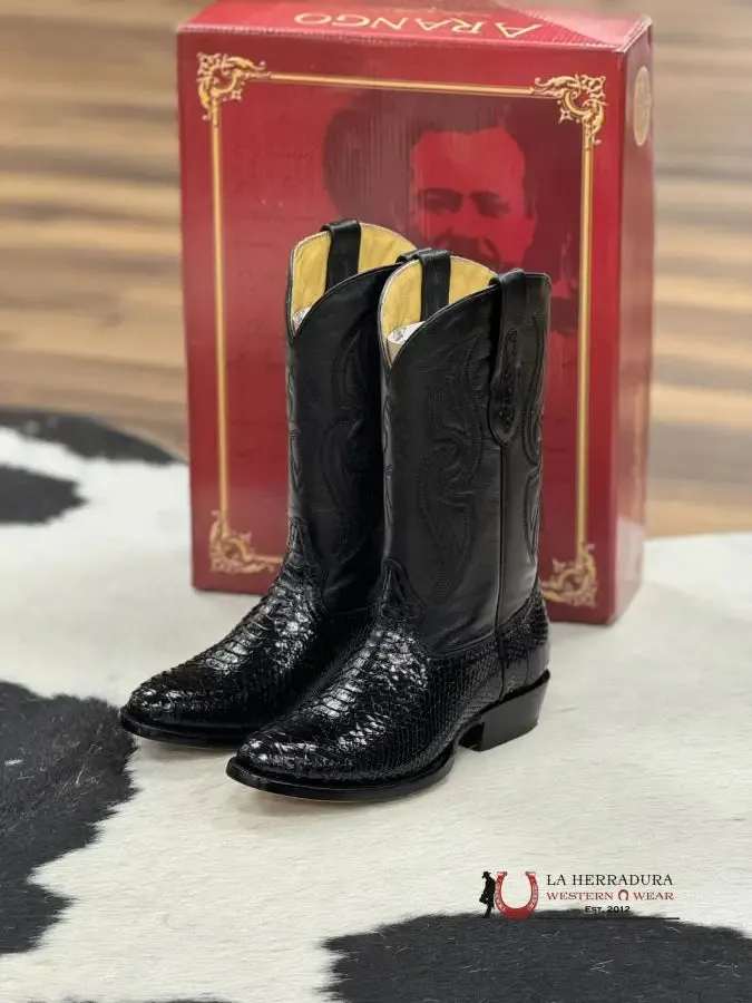 ARANGO BOOTS NEGRO SEMIOVAL PYTHON