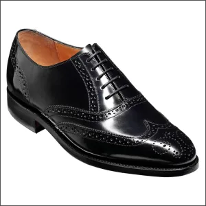 Barker Albert Black Hi Shine Full Brogue@