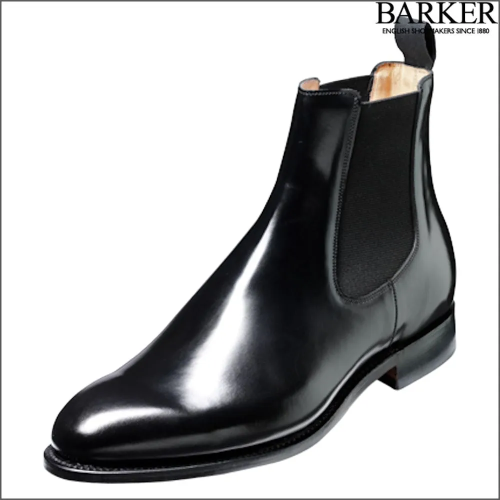 Barker Bedale Black Hi-Shine Boot@