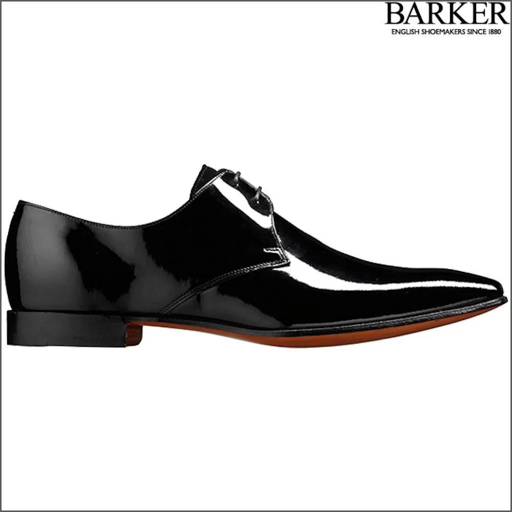 Barker Goldington Black Patent/Suede Derby@