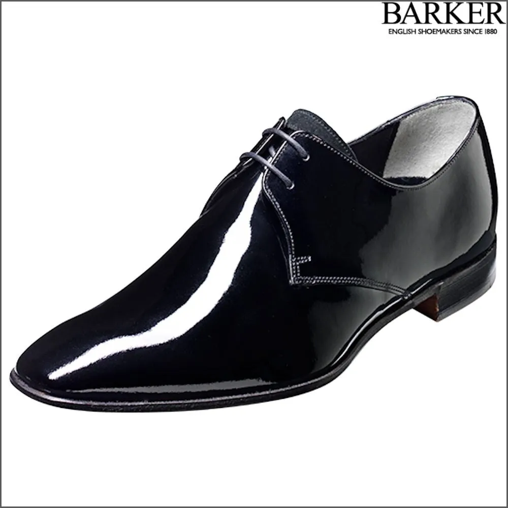 Barker Goldington Black Patent/Suede Derby@