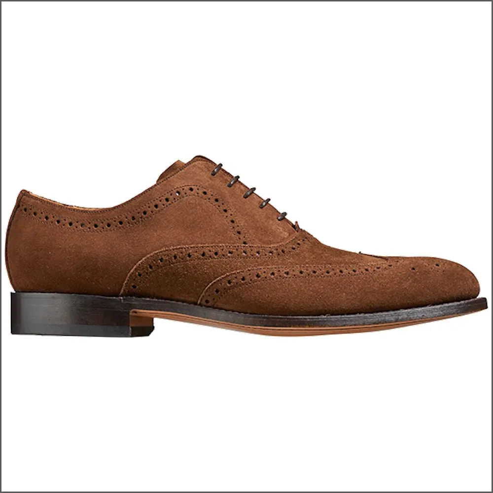 Barker Hampstead Castagnia Suede Wingtip Brogue@