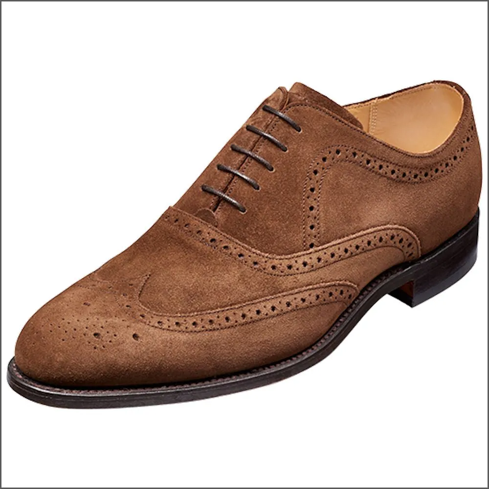 Barker Hampstead Castagnia Suede Wingtip Brogue@