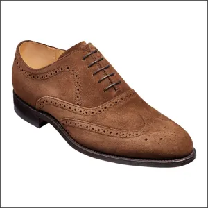 Barker Hampstead Castagnia Suede Wingtip Brogue@