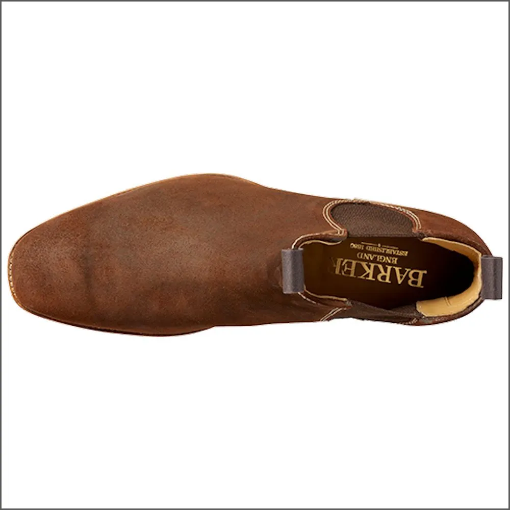 Barker Mansfield Brown Waxy Suede Boot@