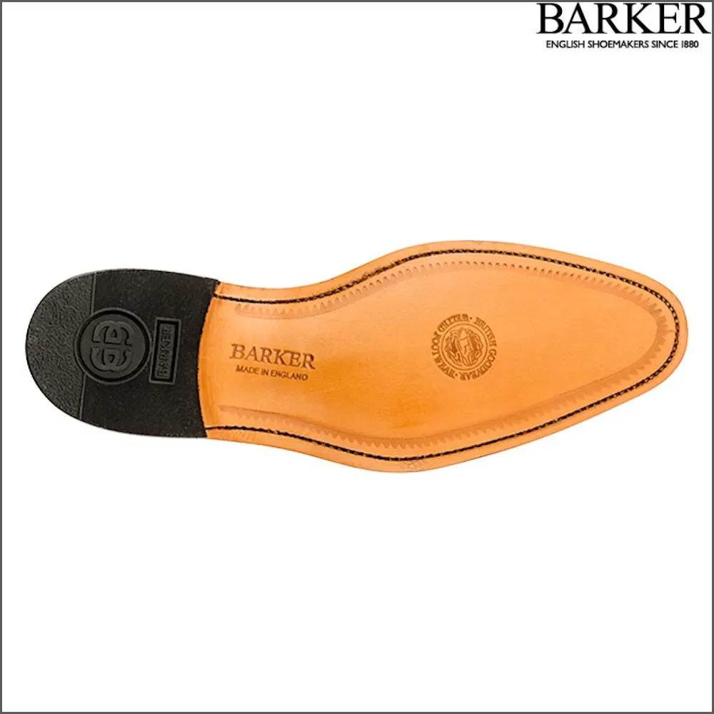 Barker Woodbridge Black Polish Wing Tip Derby@