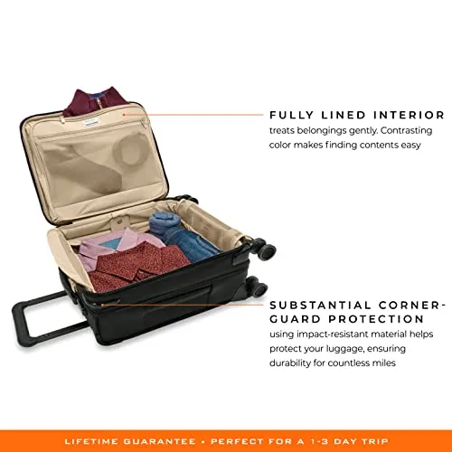 Briggs & Riley Spinners, Black, 19-inch Baseline Compact Carry-On