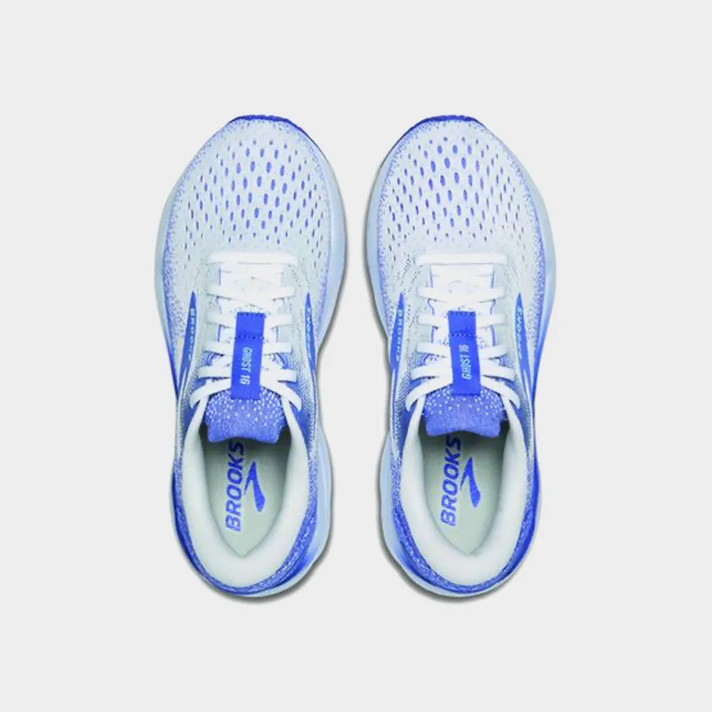 Brooks Women's Ghost 16 Performance Running White/blue _ 183274 _ White