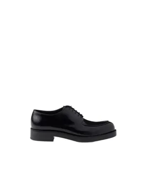 BRUSHED LEATHER DERBY SHOES