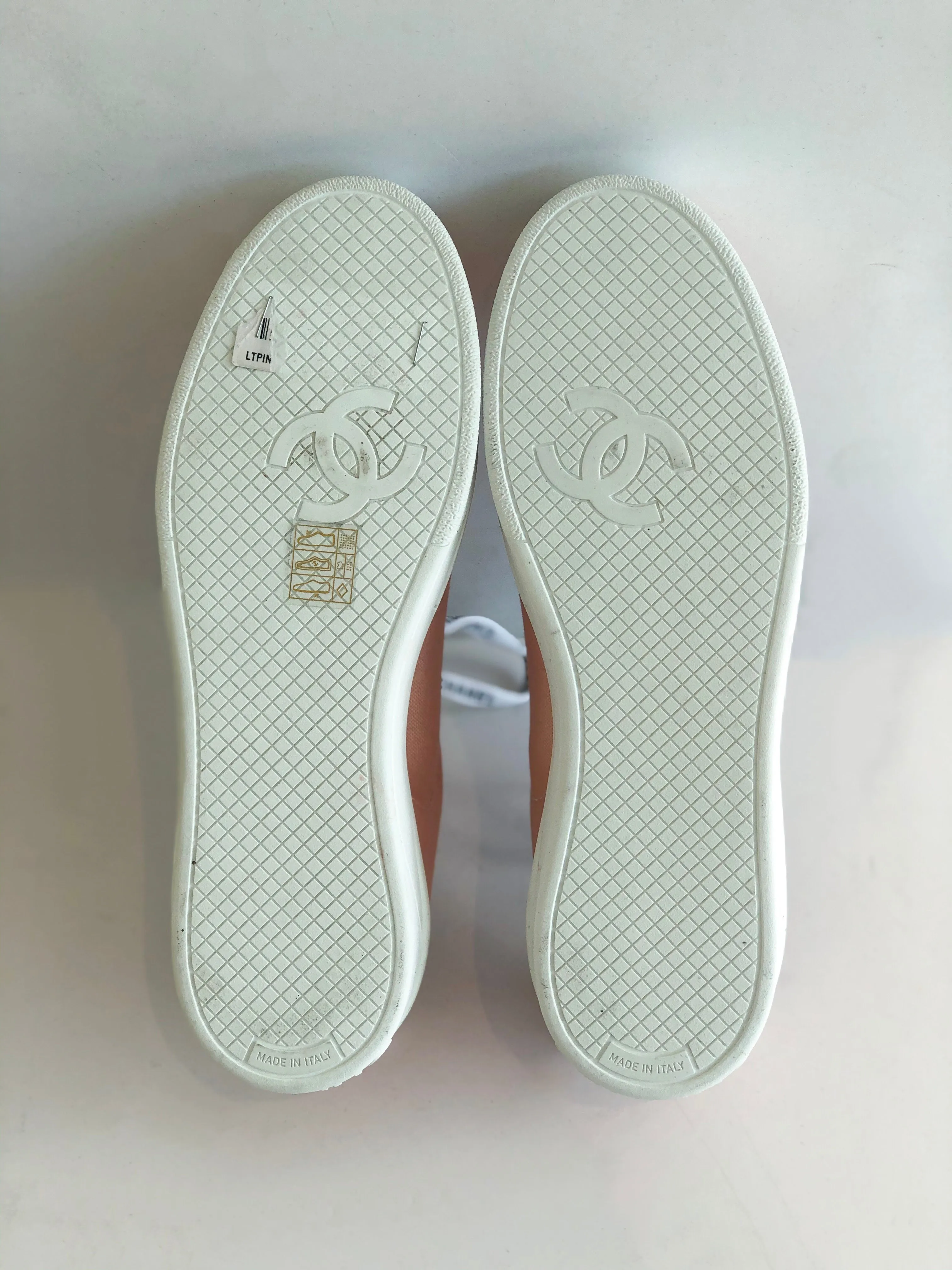 Chanel Weekender Canvas Lace Up Sneakers