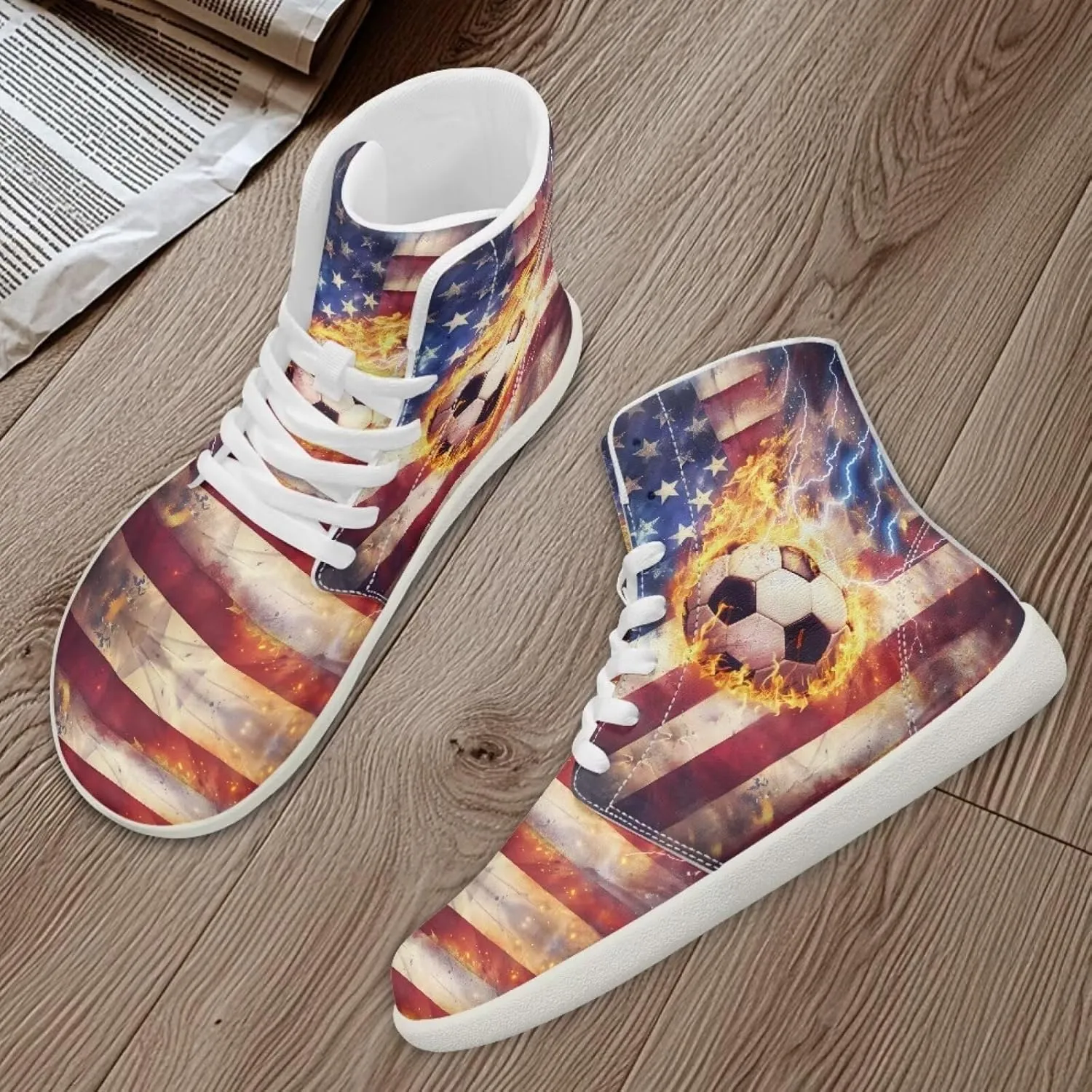 Coloranimal Barefoot Shoes Women High Top Sneakers Womens Athletic Shoes Walking Shoes Lace Up Fashion Sneakers Wide Toe Box Shoes
