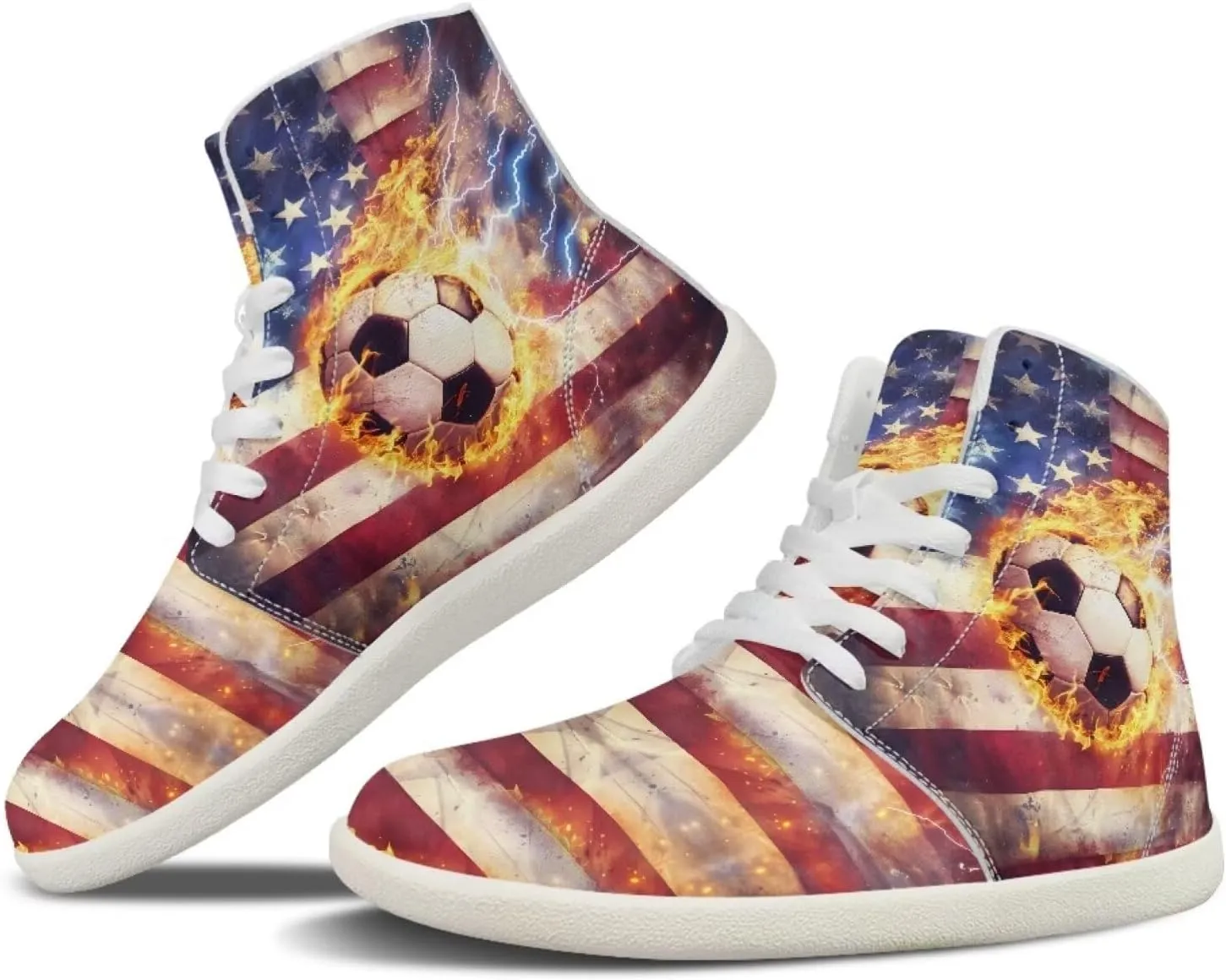 Coloranimal Barefoot Shoes Women High Top Sneakers Womens Athletic Shoes Walking Shoes Lace Up Fashion Sneakers Wide Toe Box Shoes