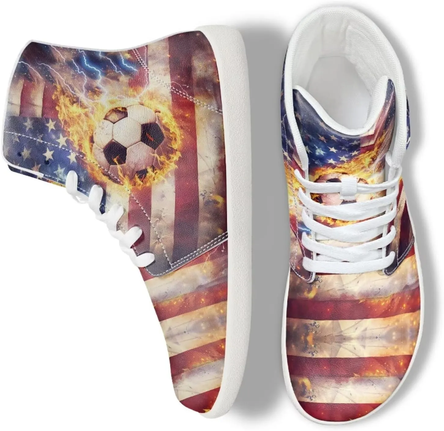 Coloranimal Barefoot Shoes Women High Top Sneakers Womens Athletic Shoes Walking Shoes Lace Up Fashion Sneakers Wide Toe Box Shoes