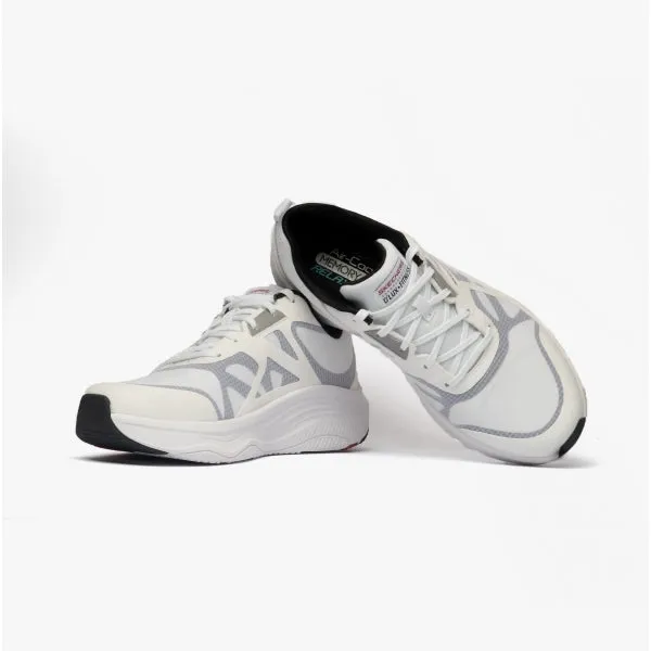 D'LUX FITNESS-BOX JUMP Mens Lace-Up Sneakers White/Black/Red