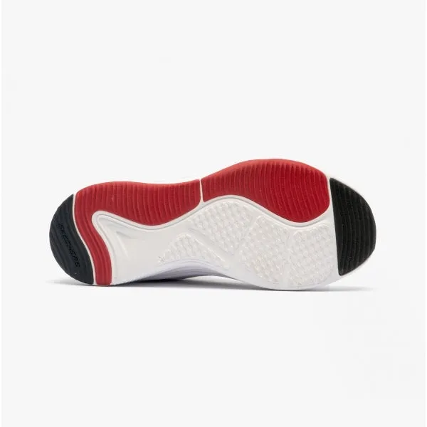 D'LUX FITNESS-BOX JUMP Mens Lace-Up Sneakers White/Black/Red