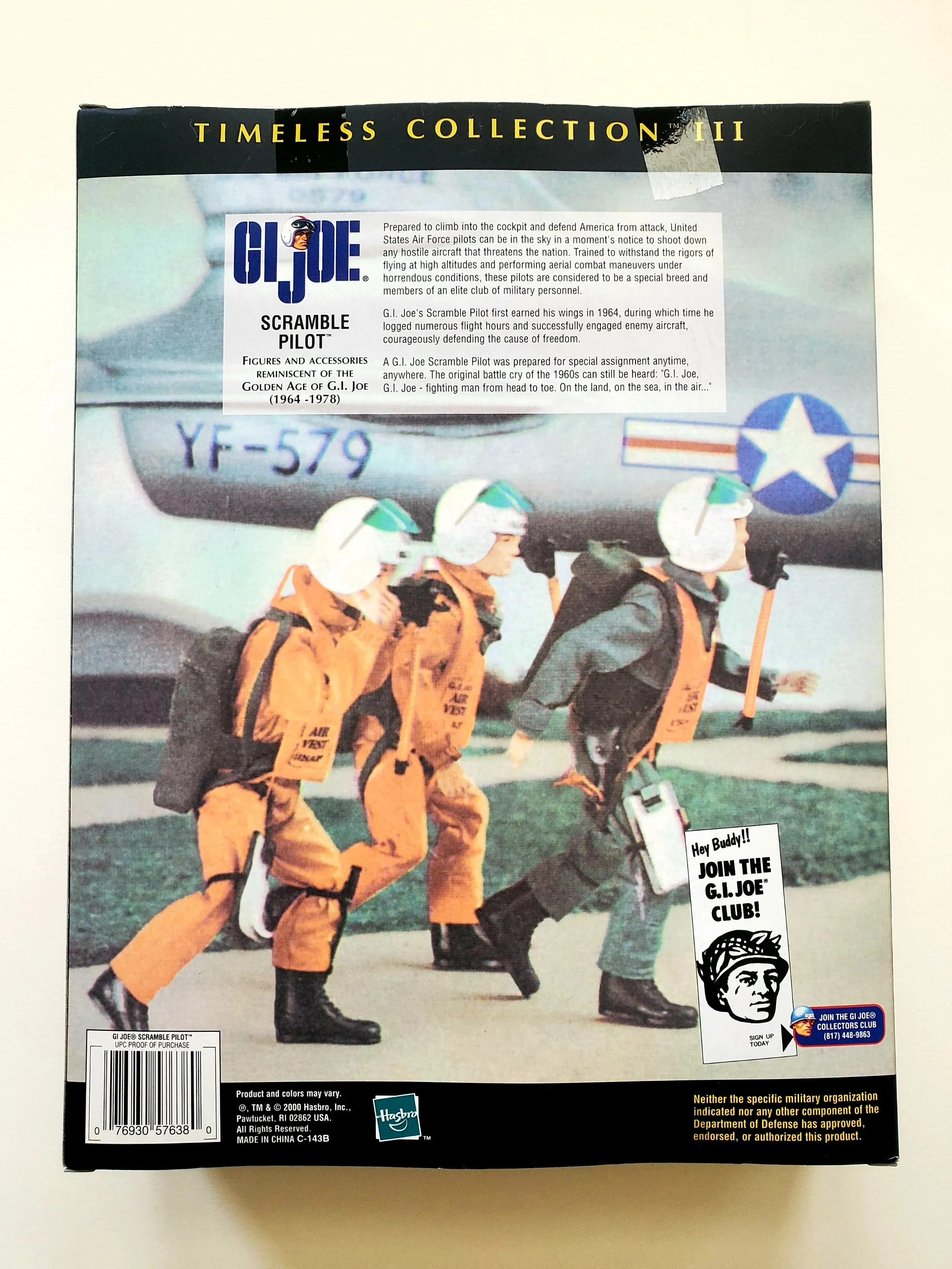 G.I. Joe Timeless Collection III Scramble Pilot (Caucasian) 12-Inch Action Figure