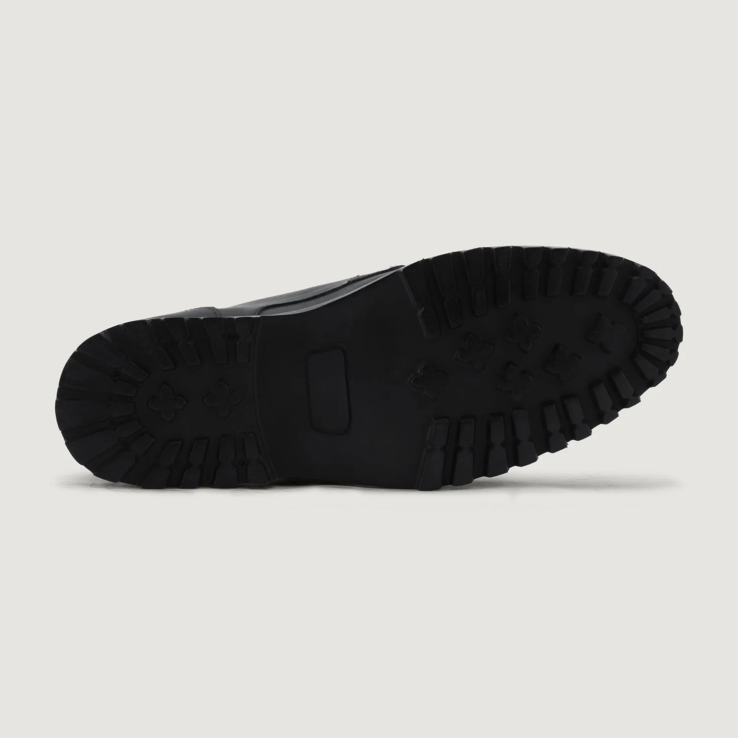 Knight Derby Black Matte Nubuck Leather Boots - TerraGrip