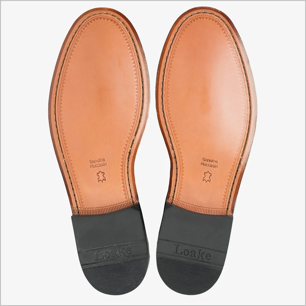 Loake Princeton Black Polished Leather Shoe@