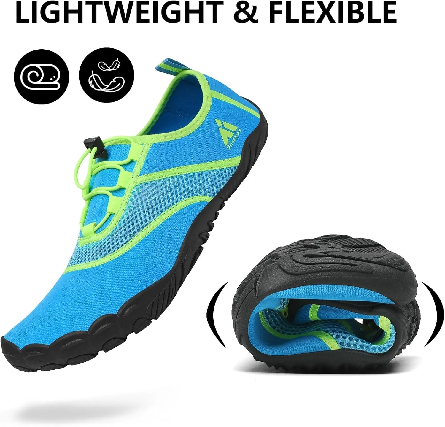 Mishansha Water Shoes for Women Barefoot Shoes Men Quick-Dry Swim Shoes