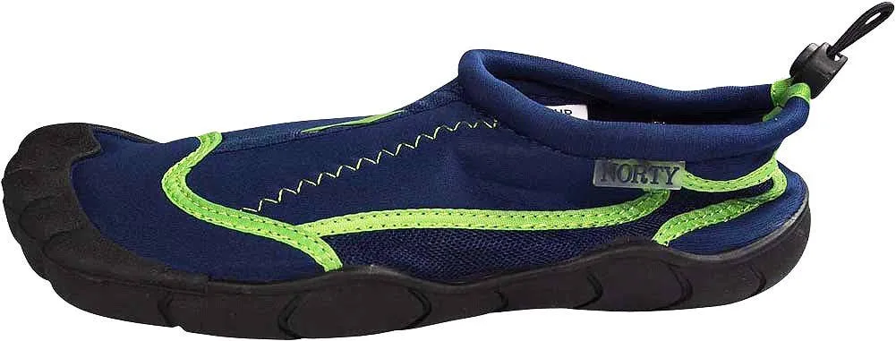 Norty MEN'S 8-13 WATER SHOE NAVY LIME   38860