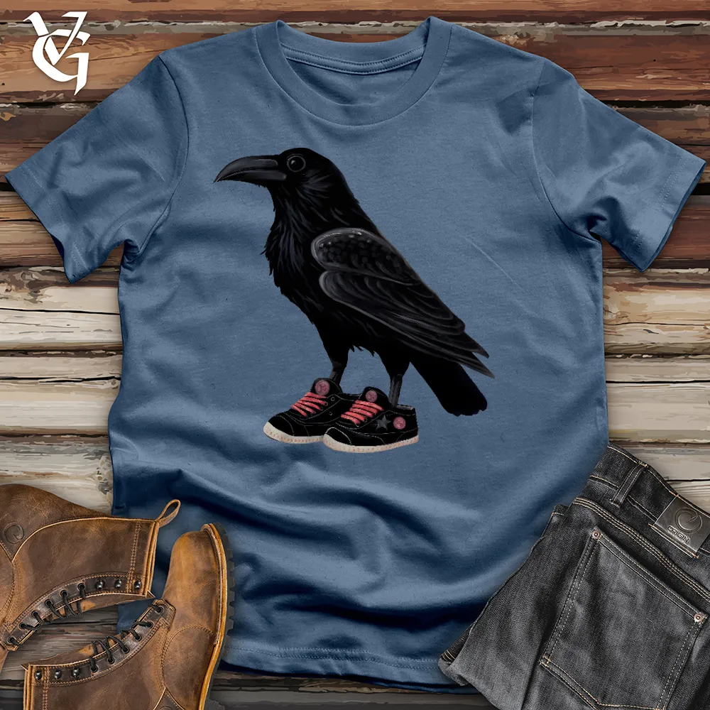 Raven Wearing Sneakers Cotton Tee