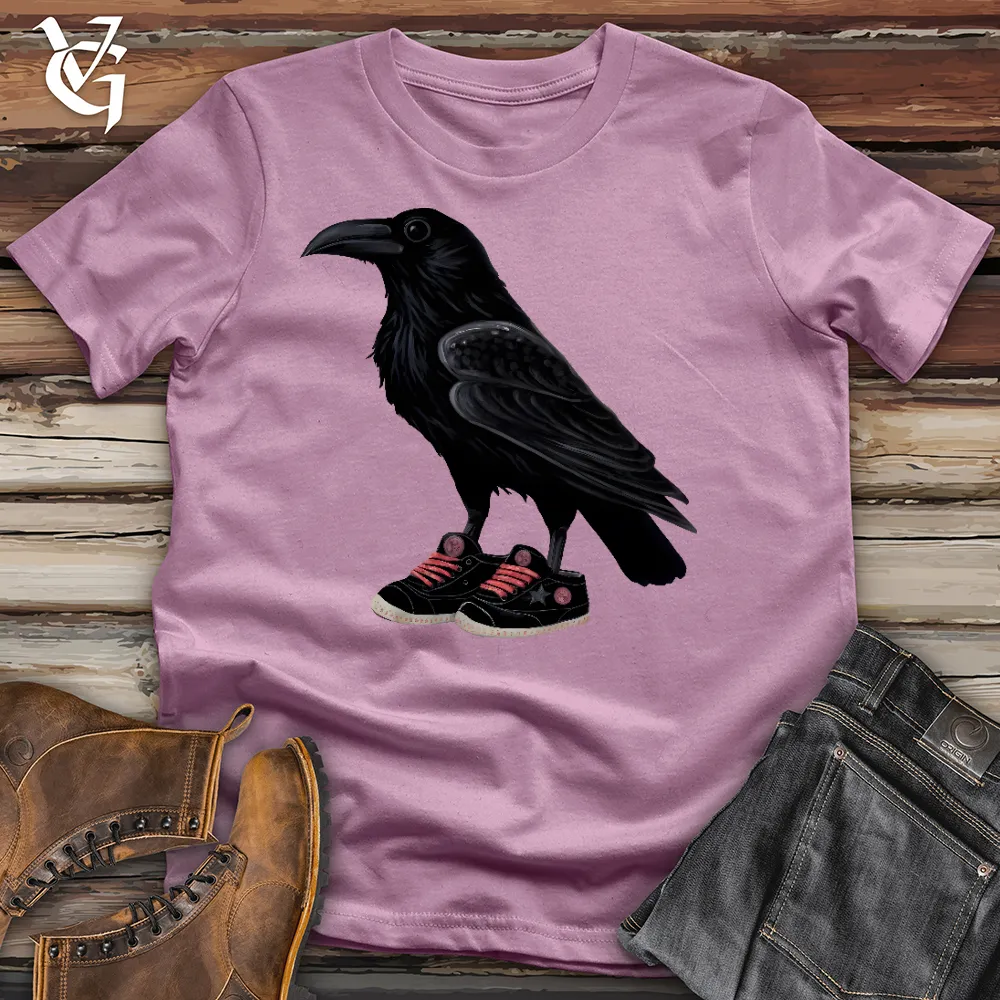 Raven Wearing Sneakers Cotton Tee