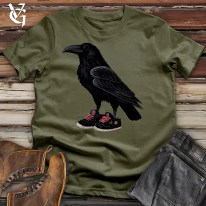 Raven Wearing Sneakers Cotton Tee