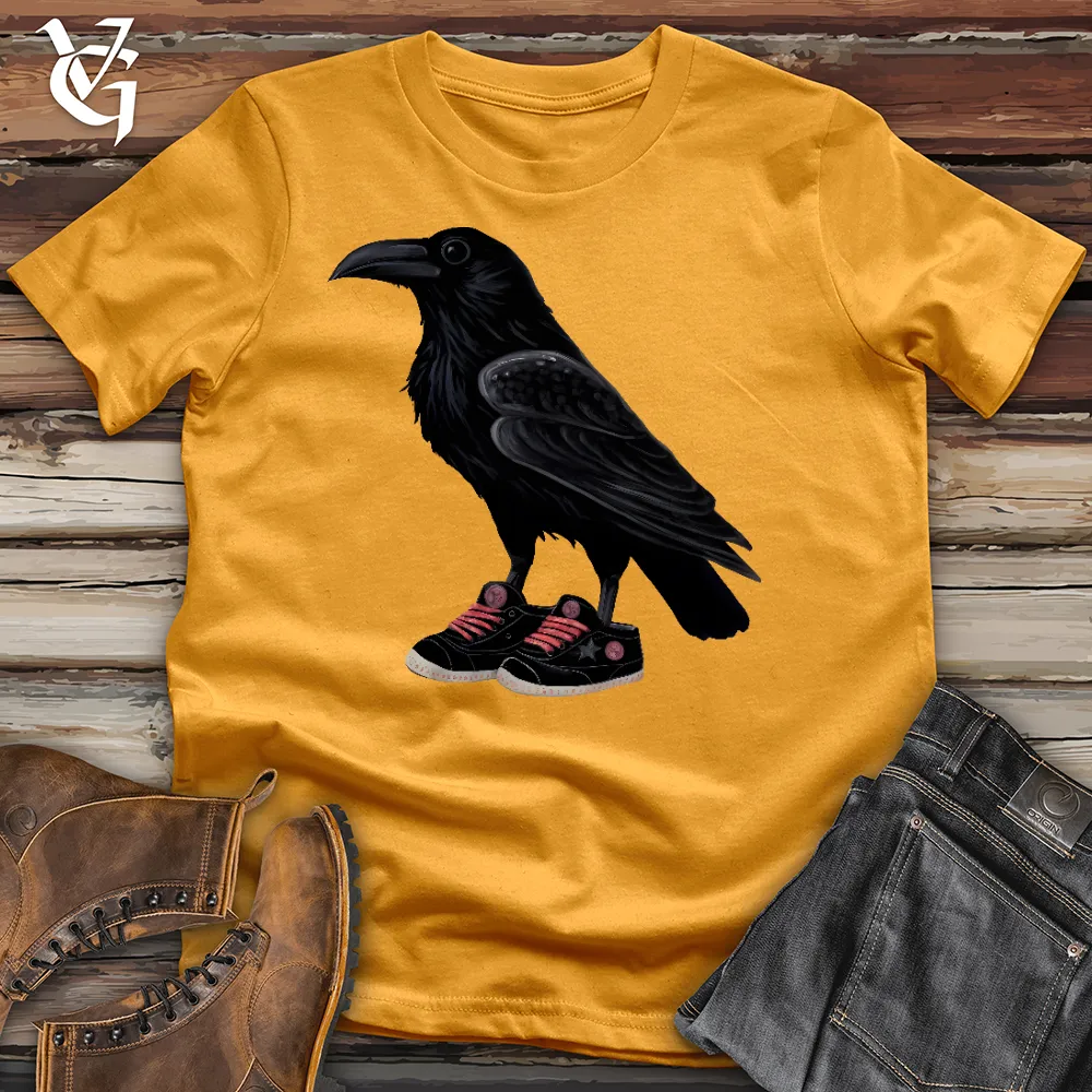Raven Wearing Sneakers Cotton Tee