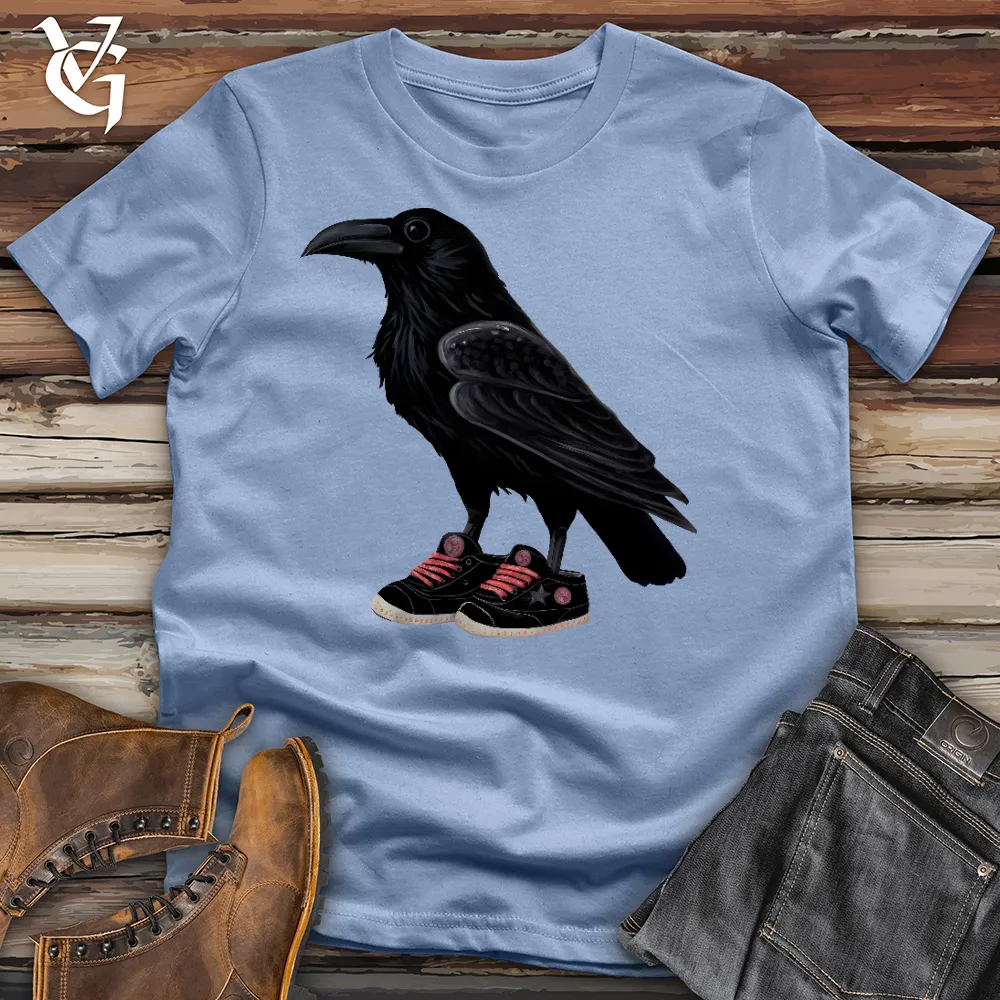Raven Wearing Sneakers Cotton Tee