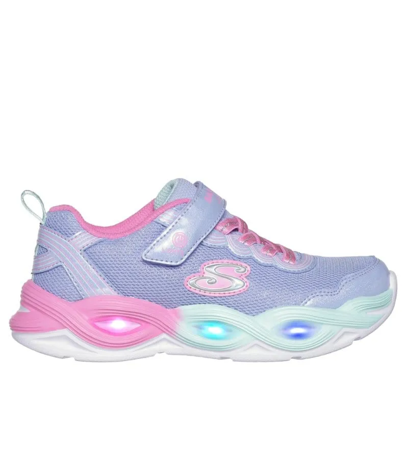 Skechers Girls Light Up Glitter Trainer S-LIGHTS: TWISTY GLOW 303717L