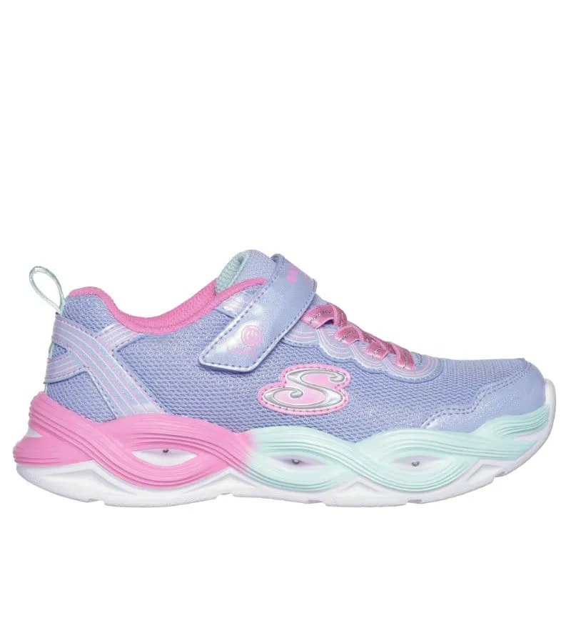 Skechers Girls Light Up Glitter Trainer S-LIGHTS: TWISTY GLOW 303717L