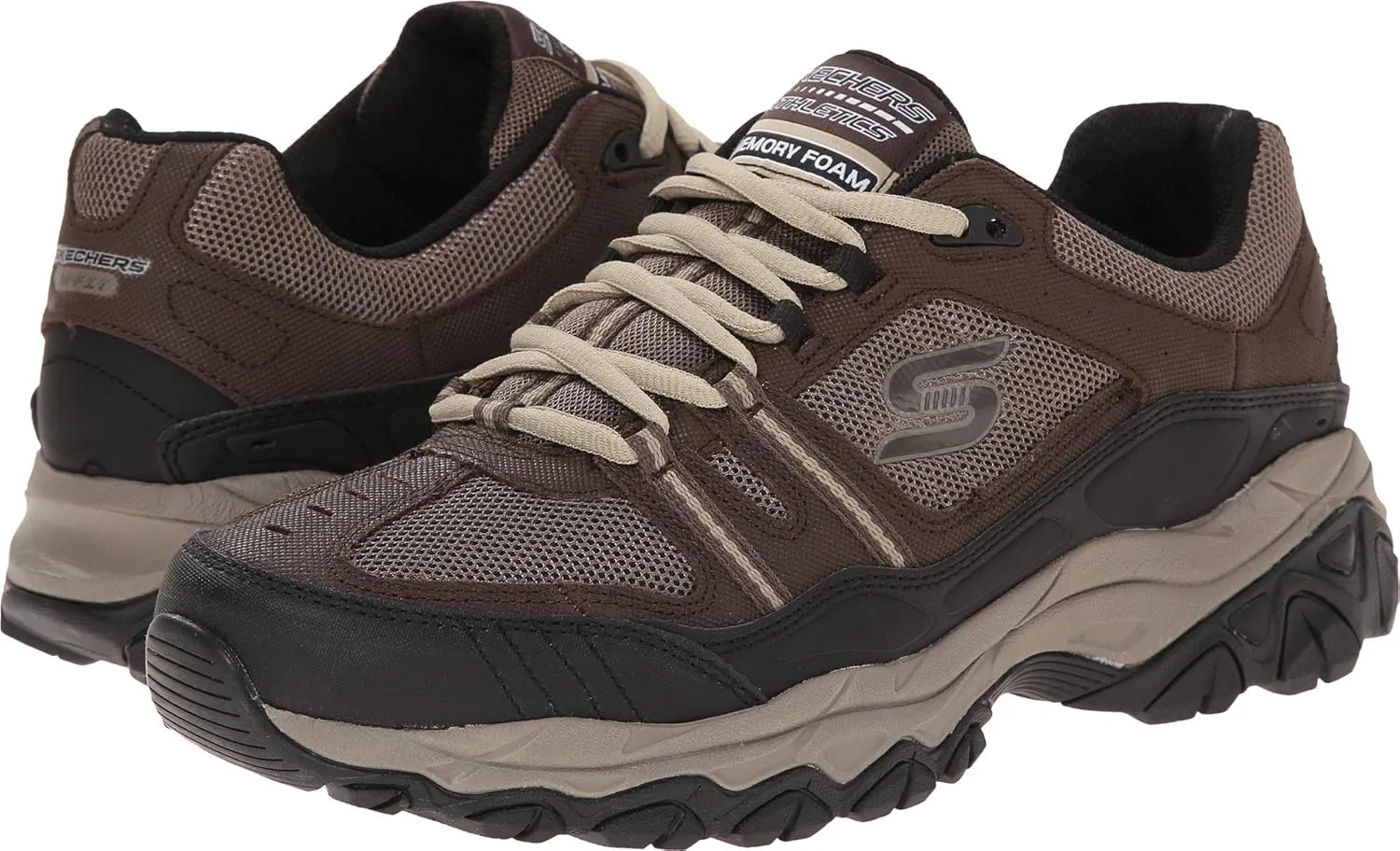 Skechers Men's After Burn Memory Fit - Strike Off Lace-Up Sneaker