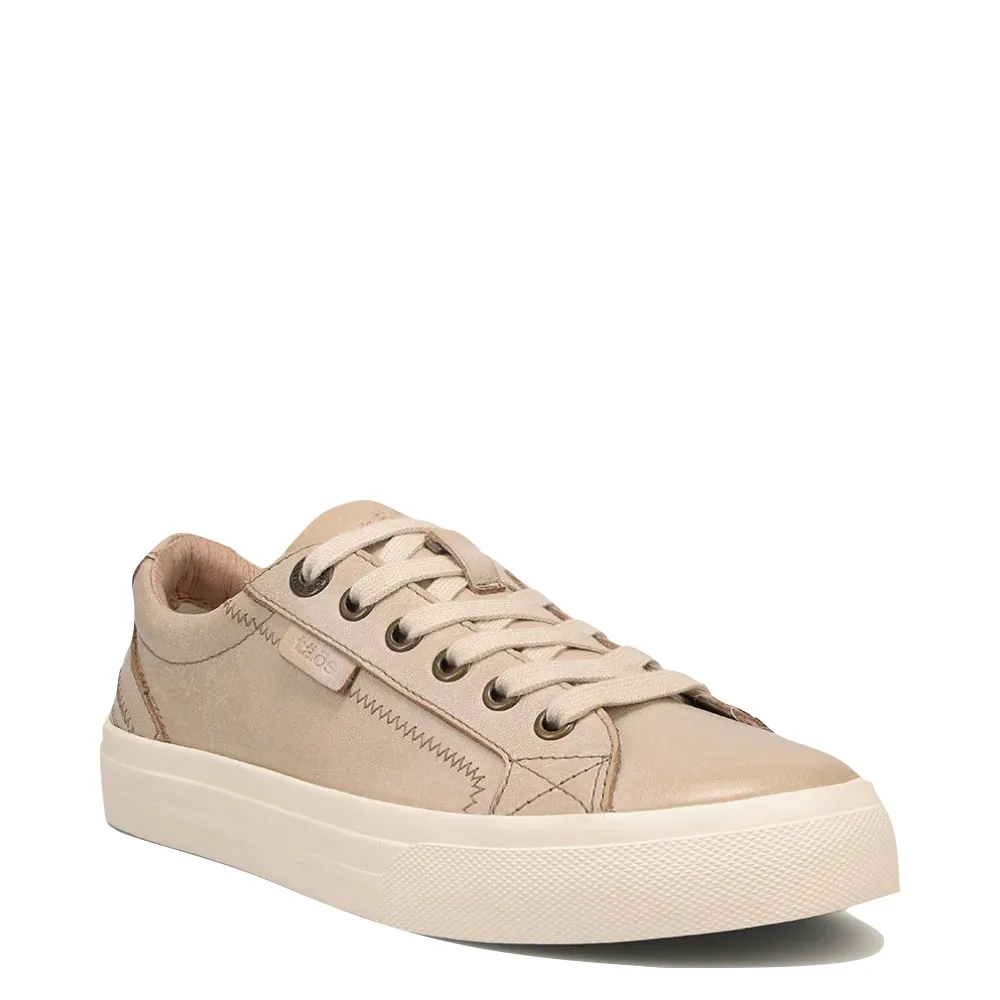 Taos Women's Plim Soul Lux Leather Sneaker (Oyster)