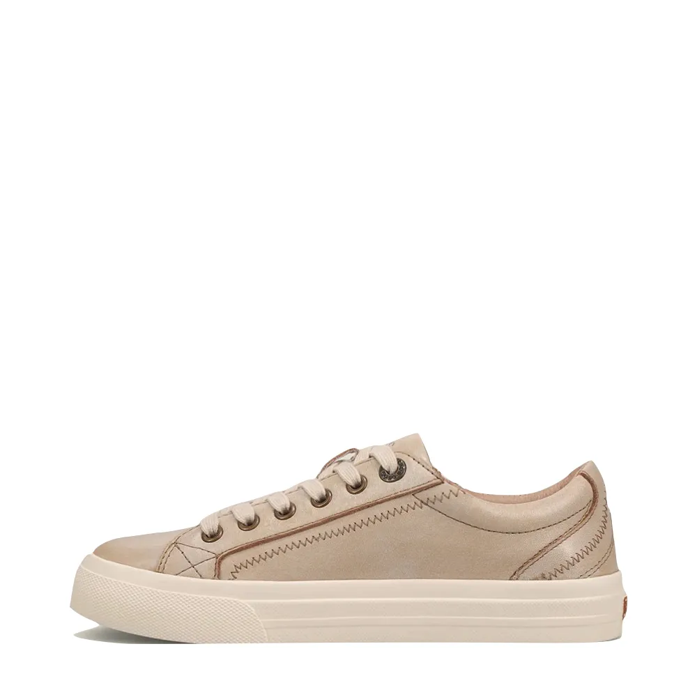 Taos Women's Plim Soul Lux Leather Sneaker (Oyster)