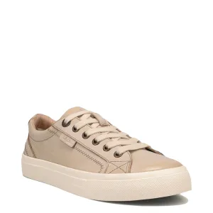 Taos Women's Plim Soul Lux Leather Sneaker (Oyster)