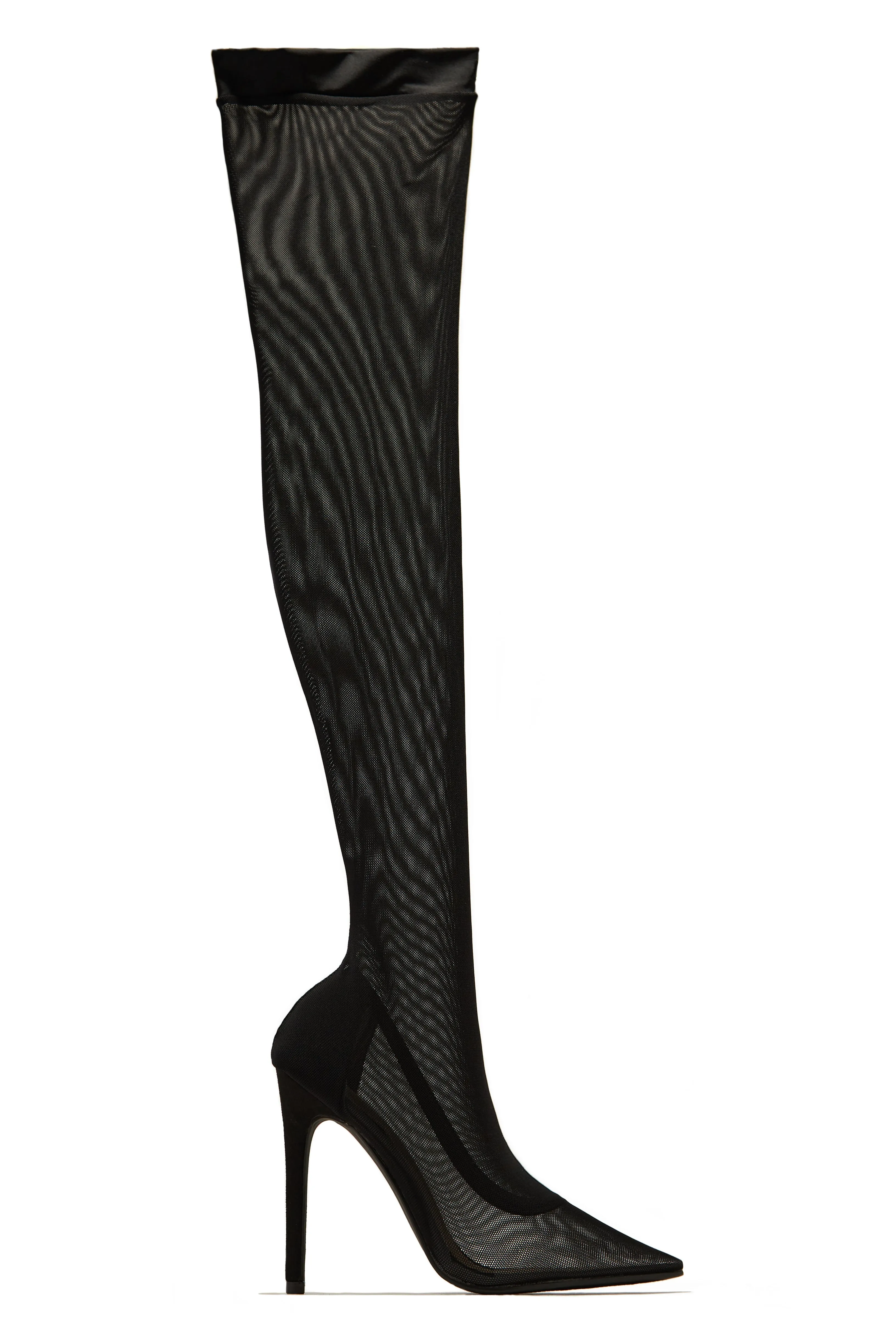 Timeless Allure Over The Knee High Heel Boots - Red