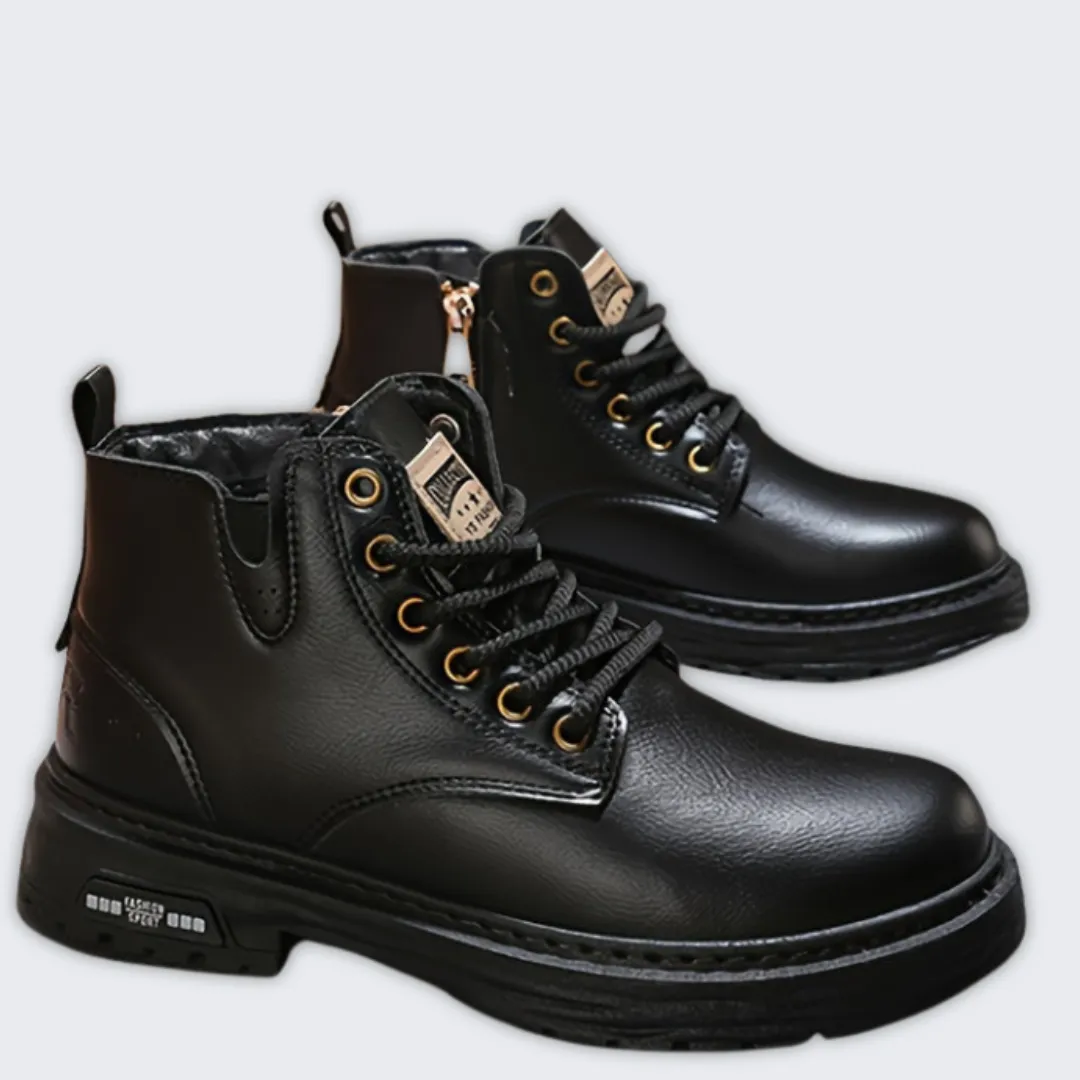 Timeless Vintage Lace-Up Boots for All-Day Comfort & Style