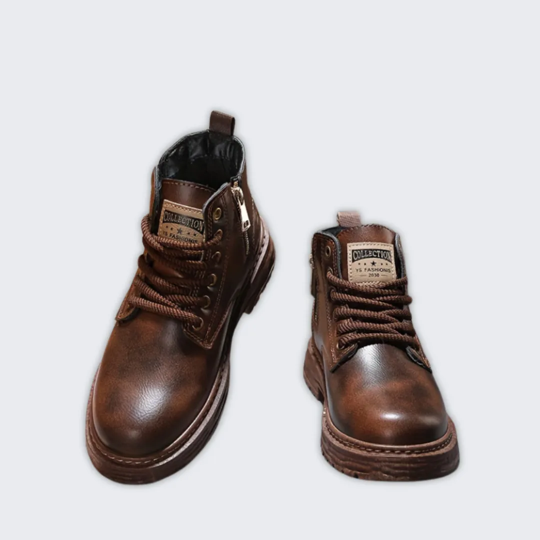 Timeless Vintage Lace-Up Boots for All-Day Comfort & Style