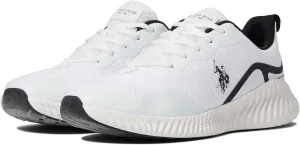 U.S. POLO ASSN. Fit - Sneakers for Men - Padded Collars - Round Toe Silhouette - Textile Uppers - Toe Guard White 11 M