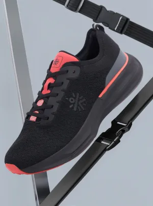 Versa Fly Men Running Shoes - Black/Red