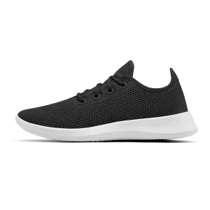 Women's Tree Runners - Jet Black (White Sole)