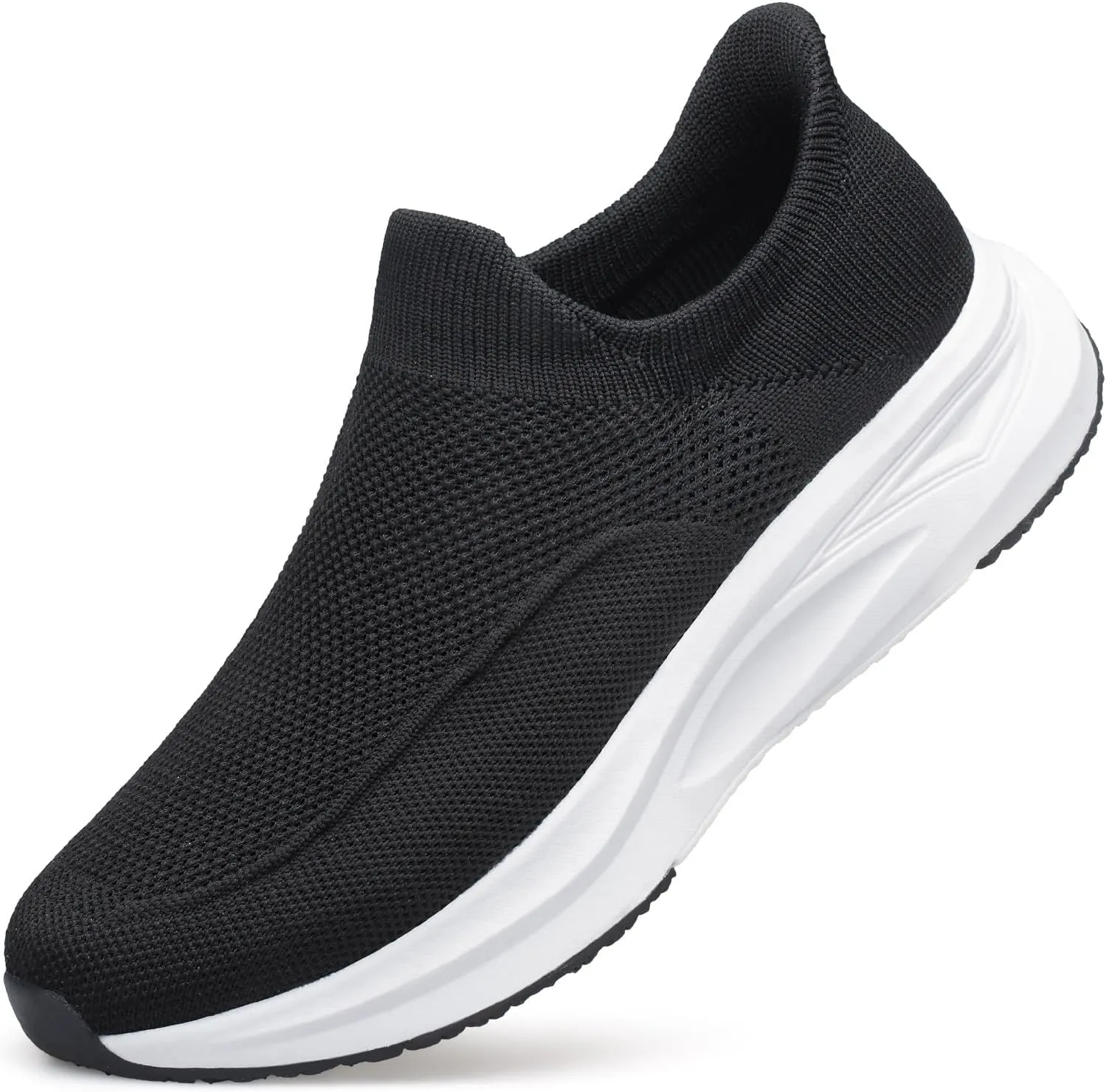 YHOON Men's Hands-Free Slip On Walking Shoes Non Slip Lightweight Comfortable Tennis Workout Sneakers